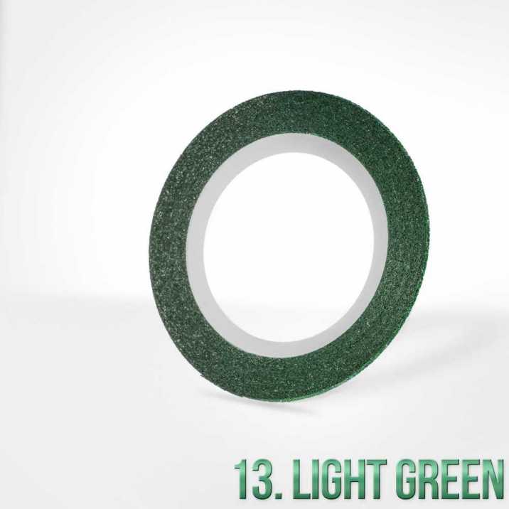 Nitka do zdobień brokatowa light green Nr 13