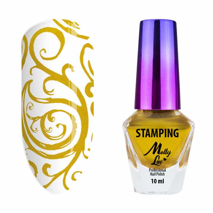 Stamping and stamping varnish Molly Lac 10 ml Golden No  4