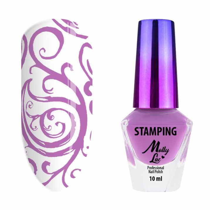 Stamping and stamping varnish Molly Lac 10 ml Pink No. 6