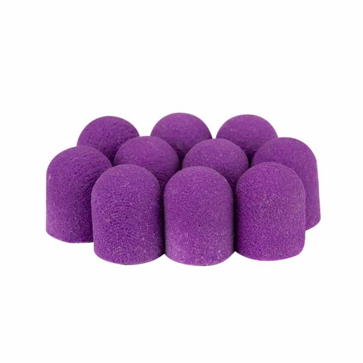 Kapturki do pedicure 13 mm gradacja 240 10 szt Fabric Podo AlleMed Fioletowy Purple