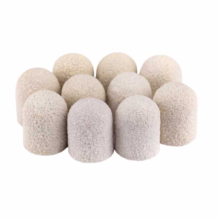 Kapturki do pedicure 13 mm gradacja 180 10 szt Fabric Podo AlleMed Biały White