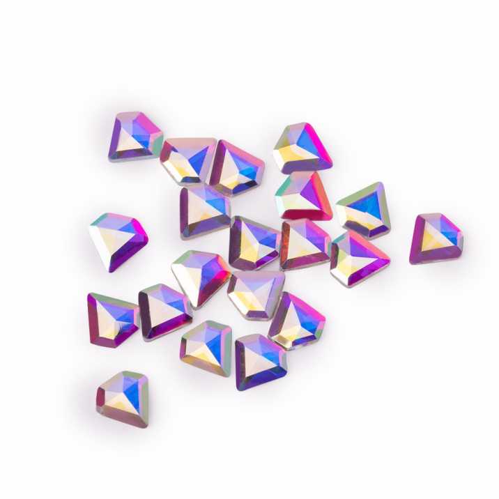 Kryształki diamenty cyrkonie AB opalizujące do zdobień biżuteria 3D 20 szt Nr 12