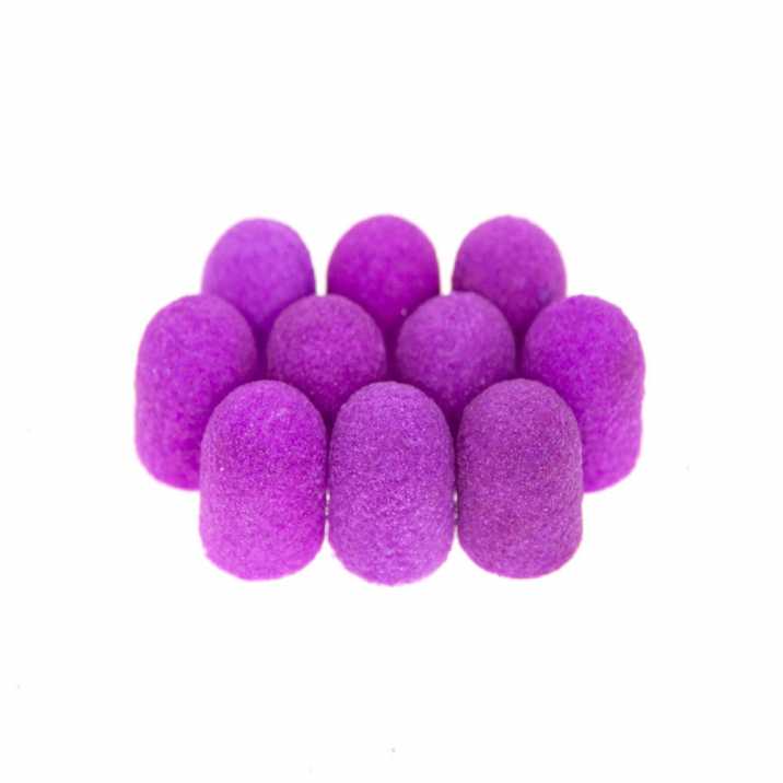 Kapturki do pedicure 7 mm gradacja 240 10 szt ABS Podo AlleMed Fioletowy Purple