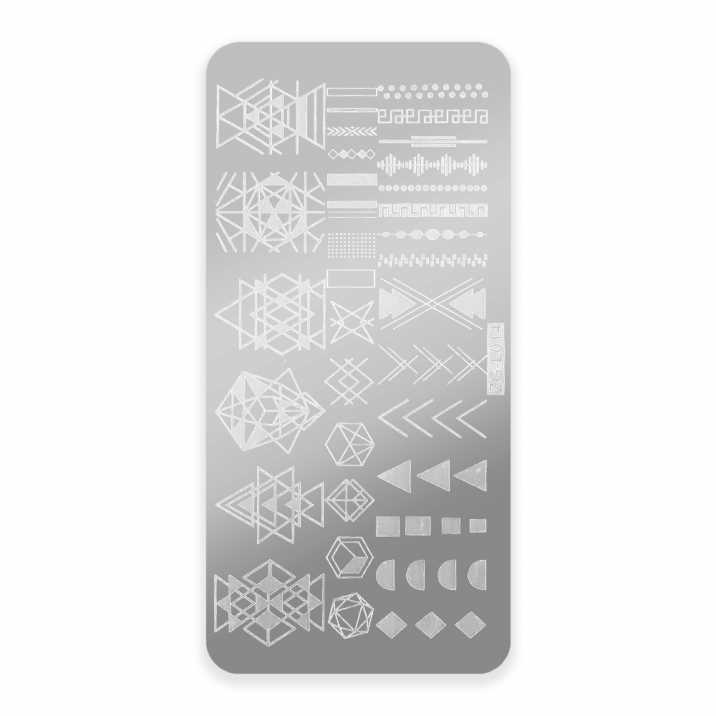 Blaszka do stempli ze wzorkami ZG-L014