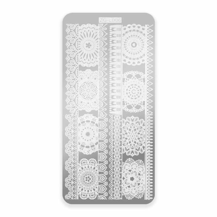 Blaszka do stempli ze wzorkami ZG-L006