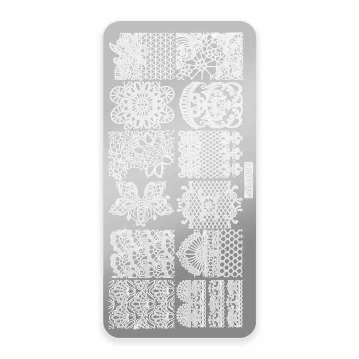 Blaszka do stempli ze wzorkami ZG-L007
