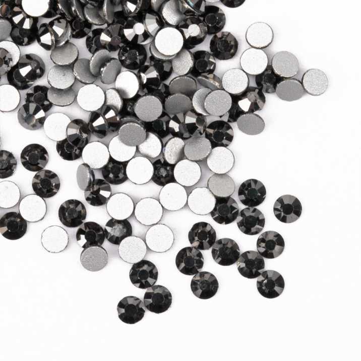 Cyrkonie a la swarovski - ss10 - jet hematite  1440 szt. - paczka