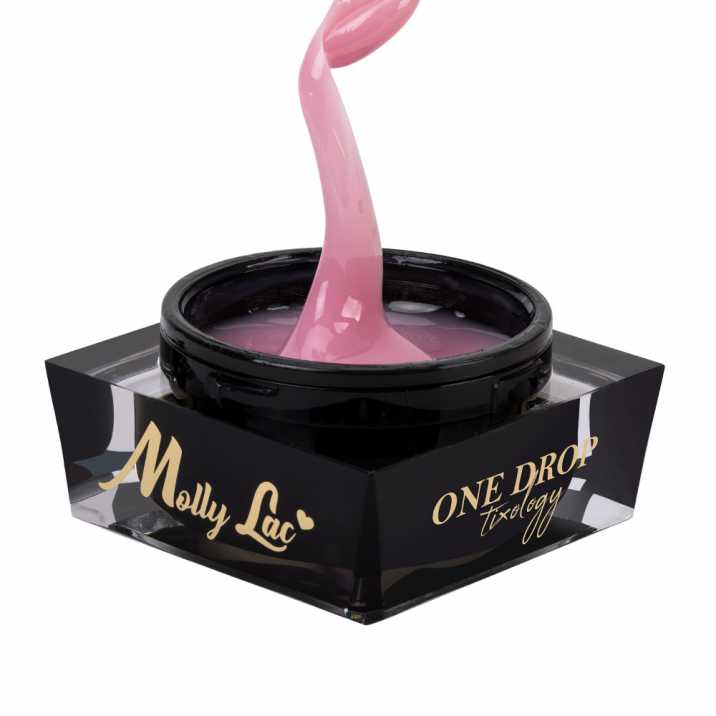 Żel budujący z tiksotropią MollyLac One Drop Tixology Mild Rose 50 g