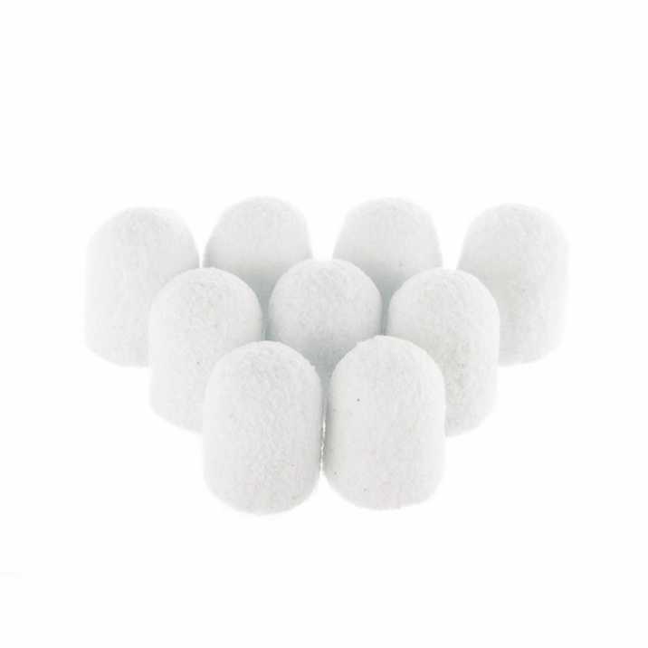Kapturki do pedicure 7 mm gradacja 240 10 szt Fabric Podo AlleMed Biały White