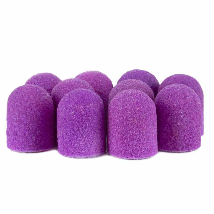 Kapturki do pedicure 7 mm gradacja 150 10 szt Fabric Podo AlleMed Fioletowy Purple