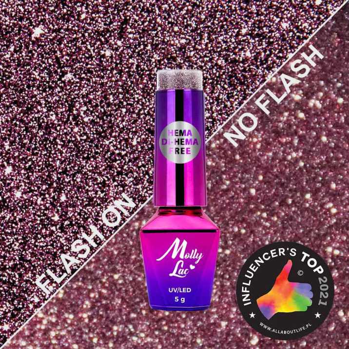 MollyLac Flashing Lights Demode Vernis hybride sans HEMA ni Di-HEMA 5 g No. 560