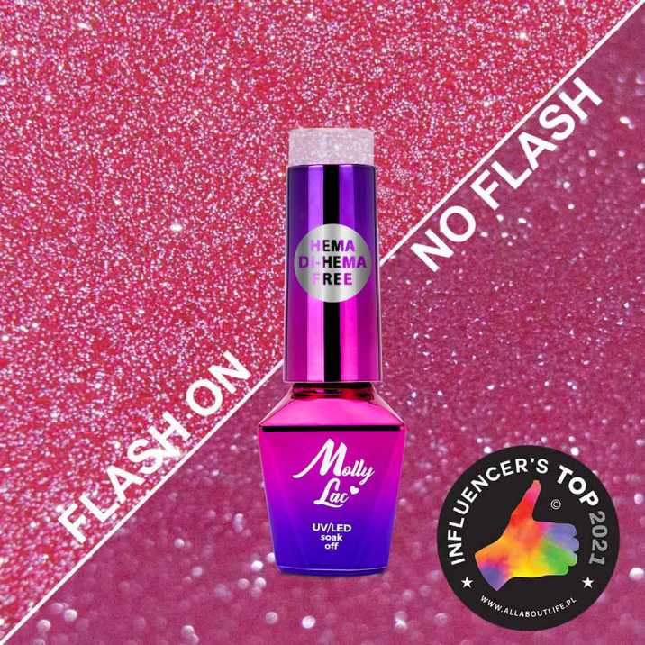 MollyLac Duo Flashing Lights Vernis hybride Spell On You sans HEMA ni Di-HEMA 5 ml No. 600