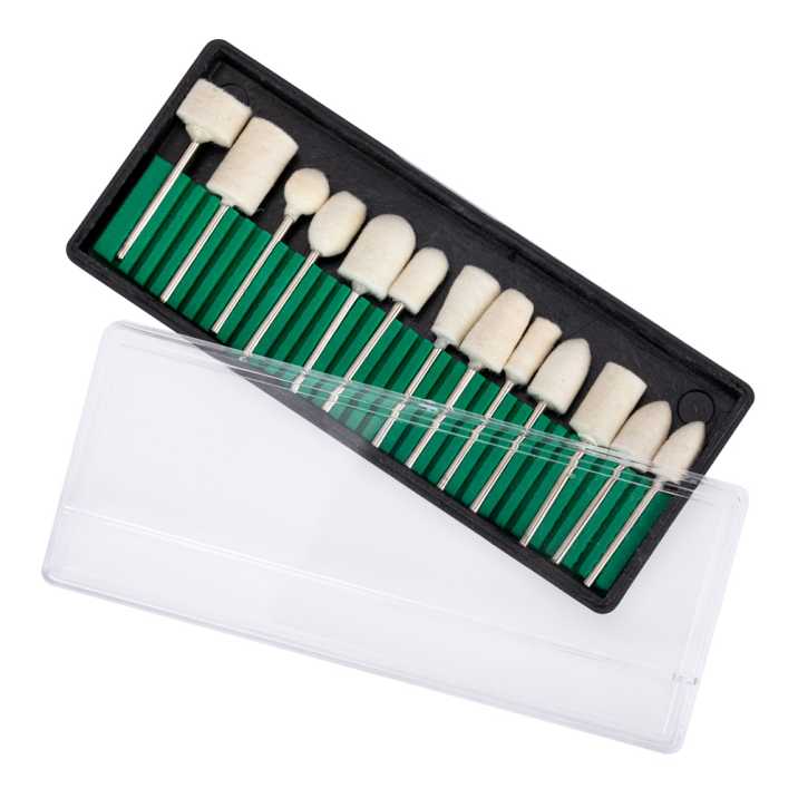 Jeu de 13 fraises à polir