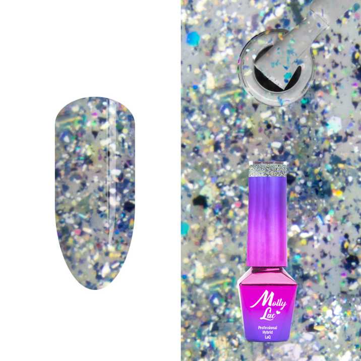 MollyLac Luxury Limited Gem & Silver Be Fancy Vernis hybride 5 ml No. 156