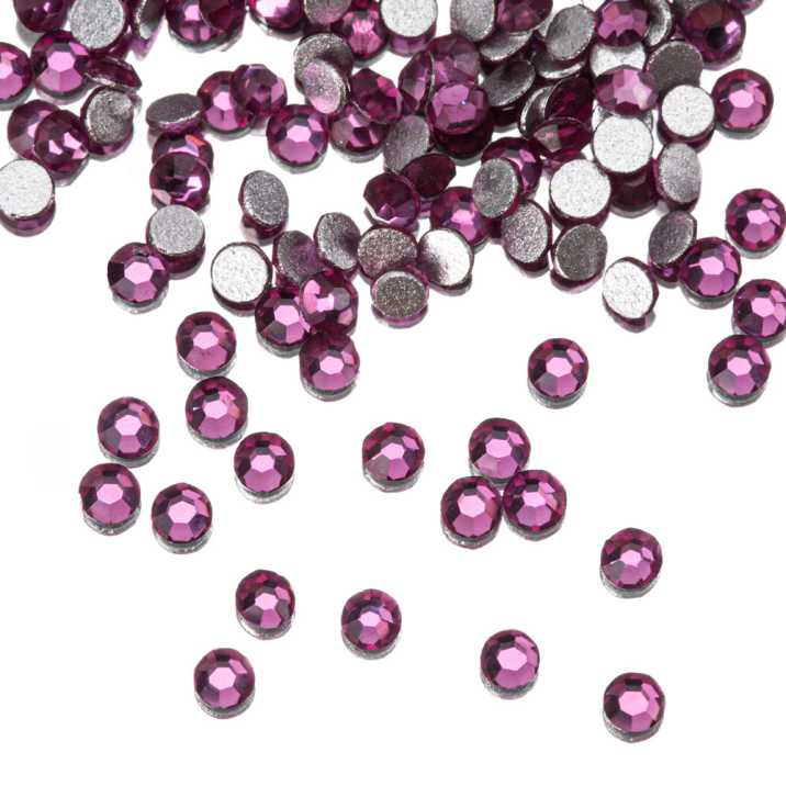 Cyrkonie a la swarovski - ss3 - fuchsia 50 szt.