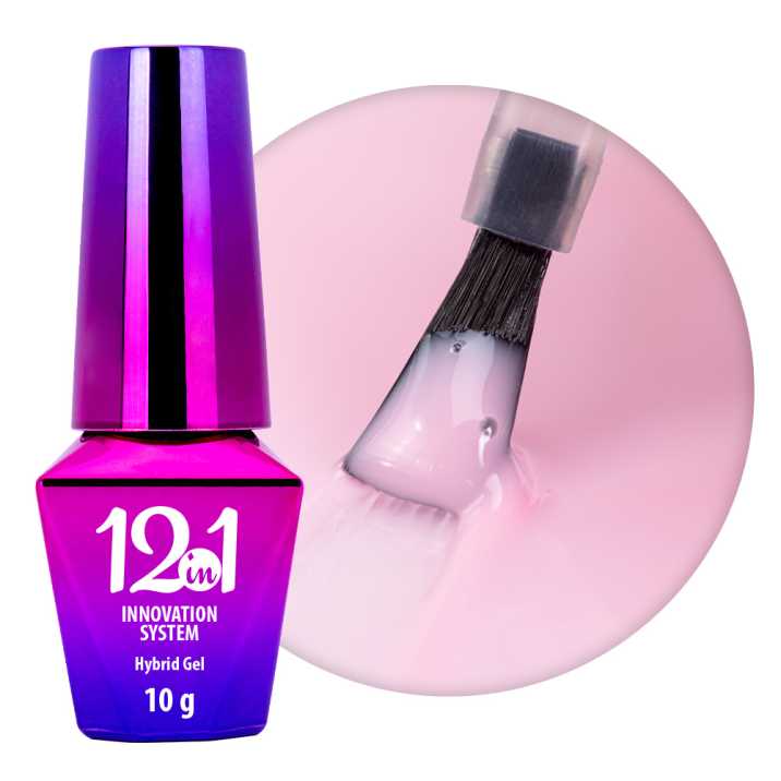 Baza 12in1 Innovation Hybrid Gel - MollyLac Candy Pink 10 g