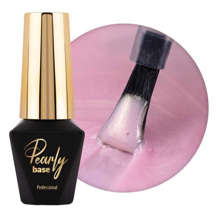 MollyLac Pearly Nail Builder Base Golden 10 g