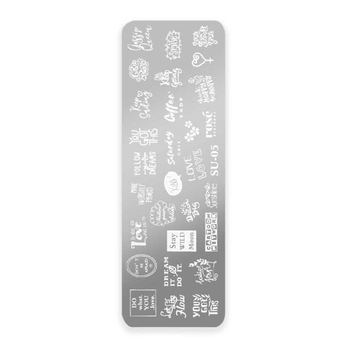 Blaszka ze wzorkami do stempli SU-05