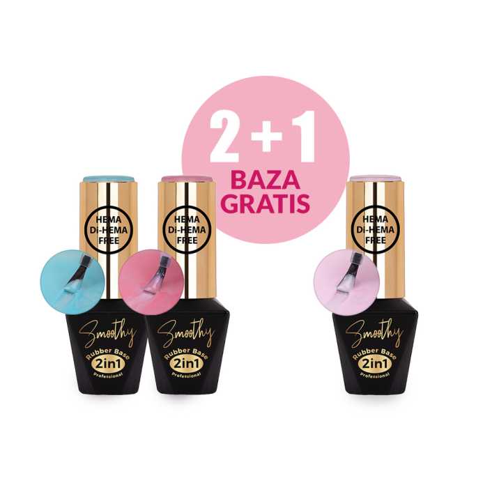 Rubber Base 2w1 Smoothy 10 g 2 + 1 (Made in Heaven, Delice, Bittersweet)