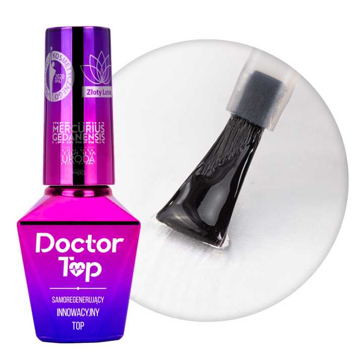 Top nabłyszczający samoregenerujący no wipe bez przecierania Doctor Top MollyLac Clear 10g