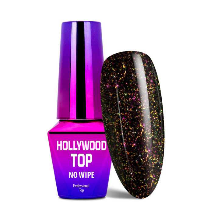 Top no wipe Hollywood with mollylac golden flower specks 10 g