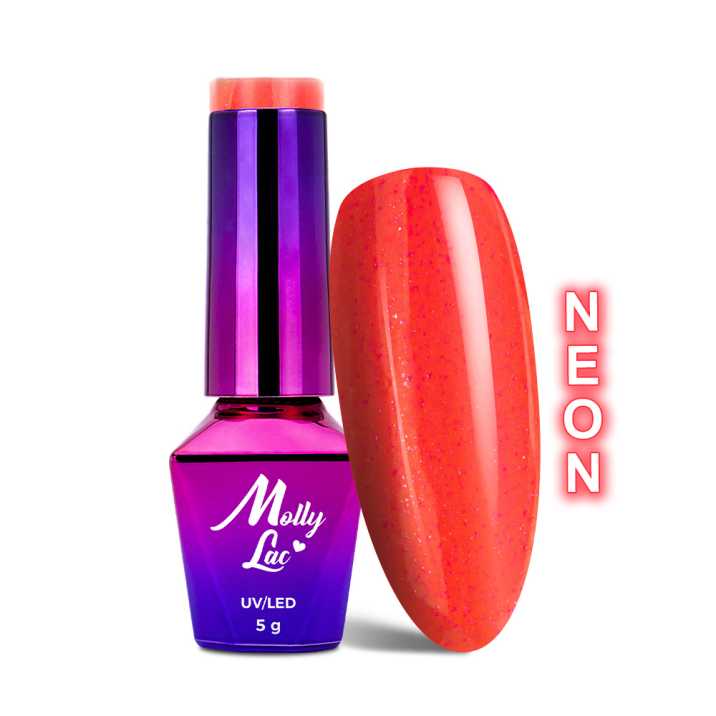 MollyLac Vernis hybride Glowing time Blush Crush Neon 5 g no. 230