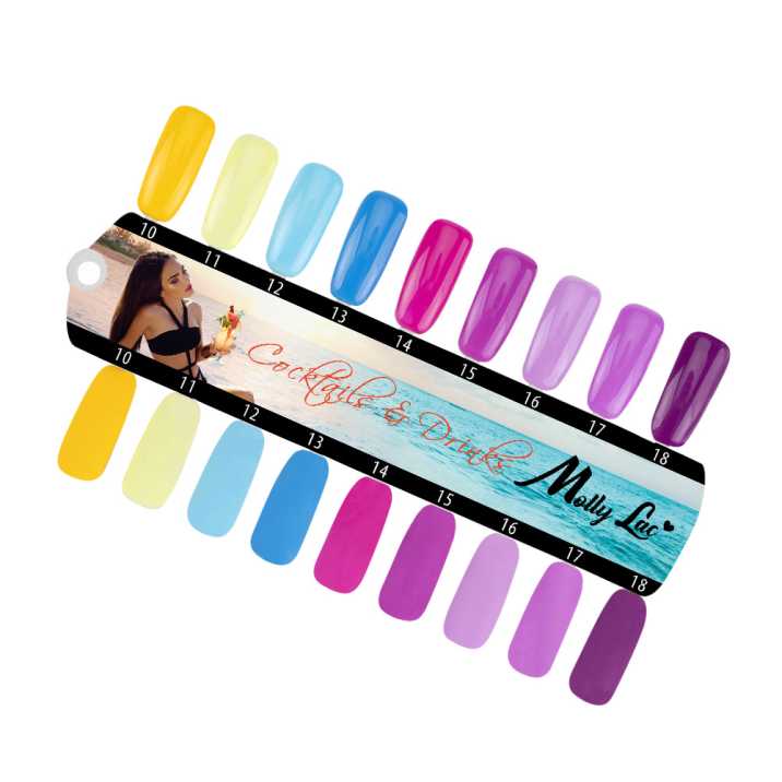 Stencil Molly Lac - Cocktails&drinks - Gloss and Mat - 9 colors