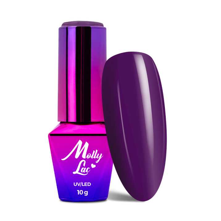 LAKIER HYBRYDOWY MOLLY LAC OBSESSION NAUGHTY PURPLE 10 ML NR 213