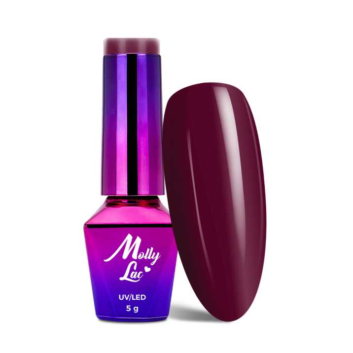 HYBRID LACQUER MOLLY LAC HEARTS & KISSES RED WINE 5 G NO. 190