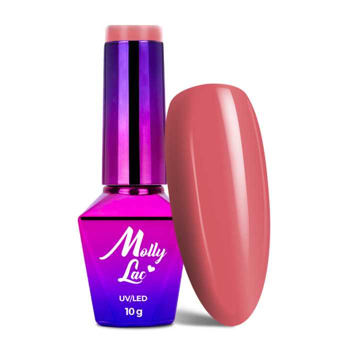 MollyLac Miss Iconic Coral Gloss Vernis hybride 10 g No. 513