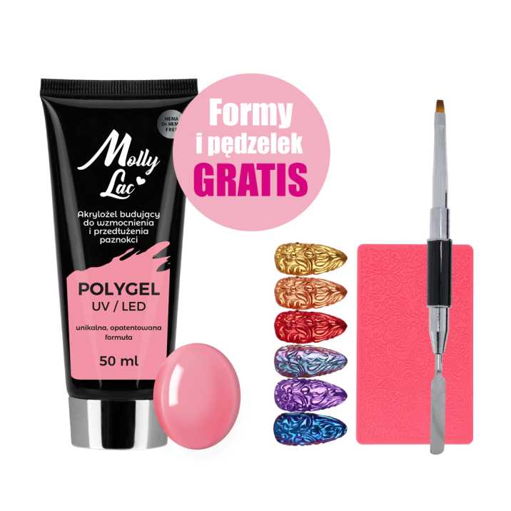 copy of MollyLac gel de construction acrylique sans Hema/di-Hema Peony 50 ml No. 24