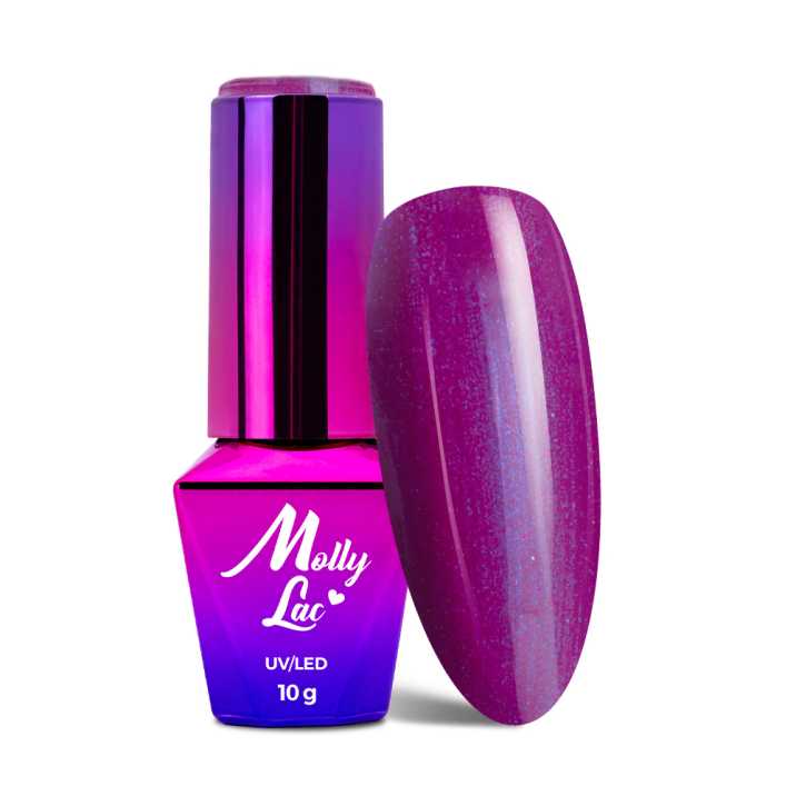 MollyLac vernis hybride Bling it on ! Purple Chic 10 g No. 504