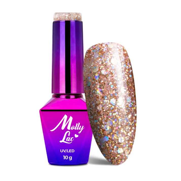 Hybrid lacquer molly lac - queens of life - rose gold 10 g No. 33