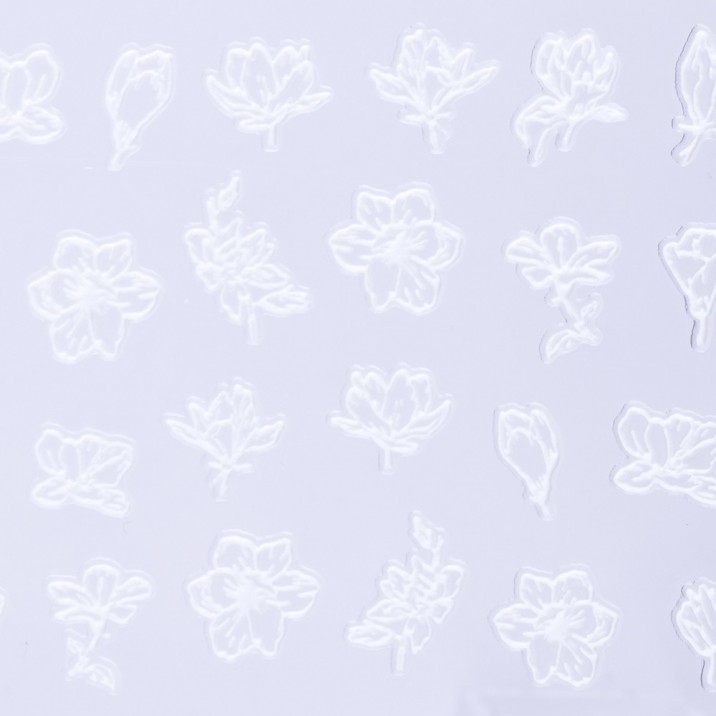 Naklejki biżuteryjne 5D samoprzylepne wypukłe akrylowe kwiaty Nr 93