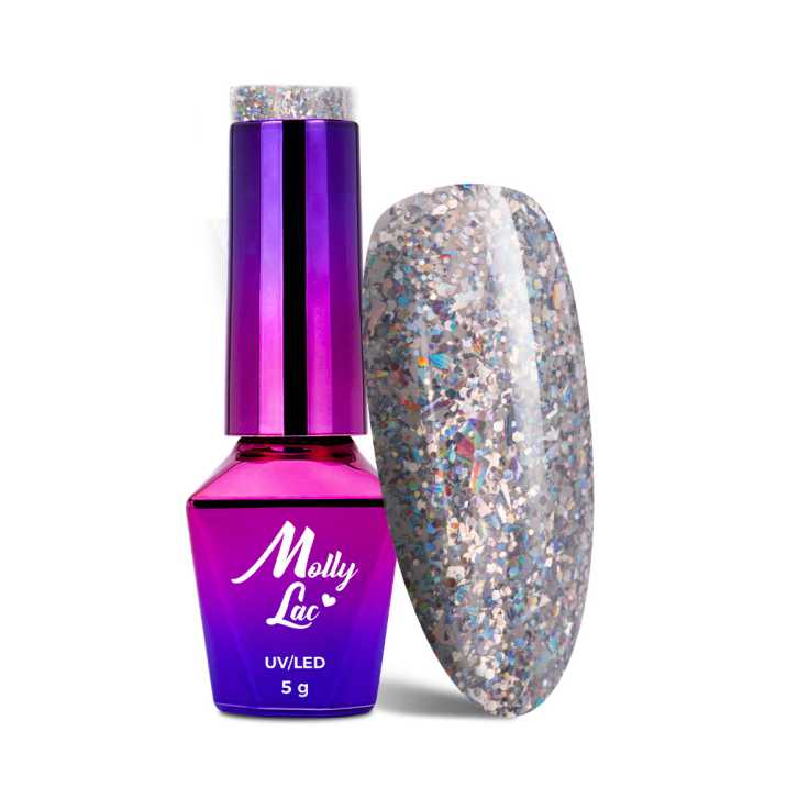 MollyLac Crushed Diamonds Vernis hybride exclusif moi 5 g No 531