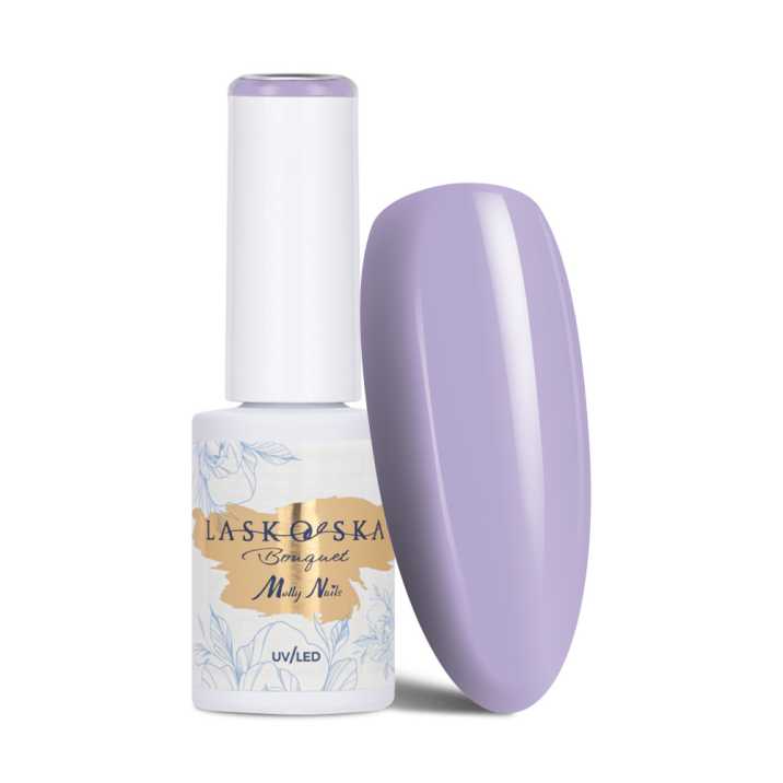 Lakier hybrydowy Molly Nails Bouquet Consolida Misty by Laskovska Hema/di-hema free 7g