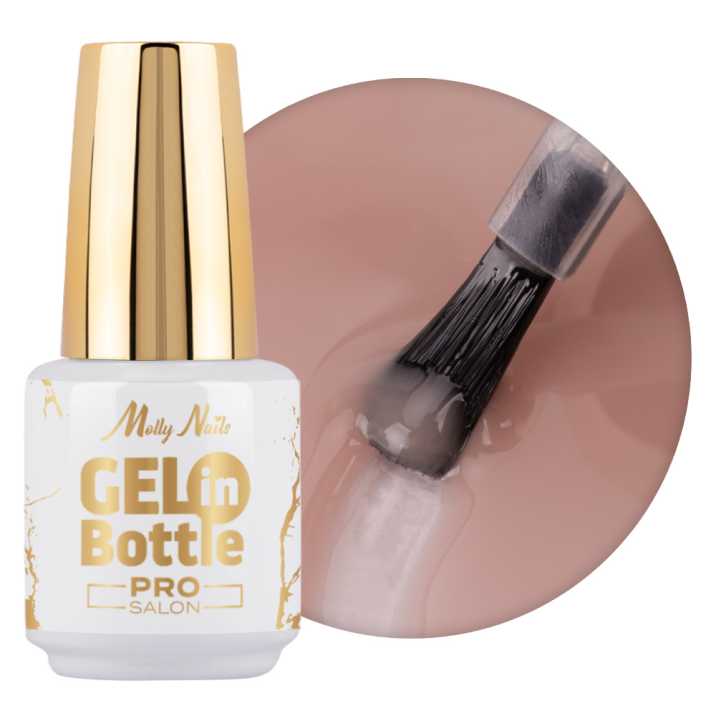 Żel do paznokci w butelce z pędzelkiem wielofunkcyjnym  Gel in Bottle Molly Nails Pro Salon Jasmine 15g