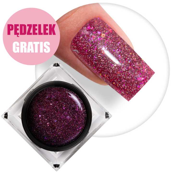 Żel do paznokci Shine on you Fuchsia Shine MollyLac HEMA/Di-HEMA Free 15g