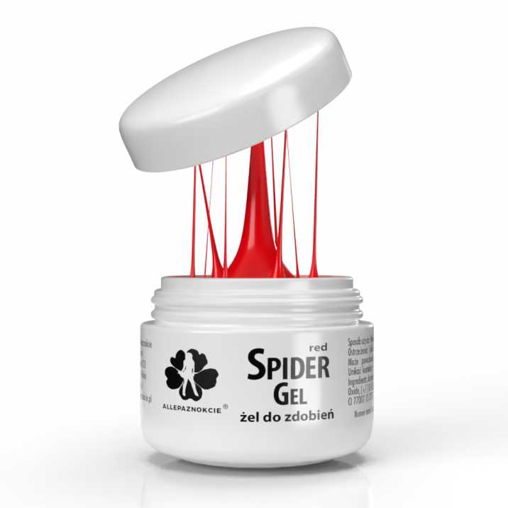 Spider Gel - Gel d'embellissement de précision - Rouge/Rouge 3 ml