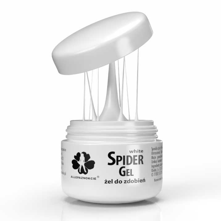 Spider Gel - Gel d'embellissement de précision - blanc/blanc 3 ml