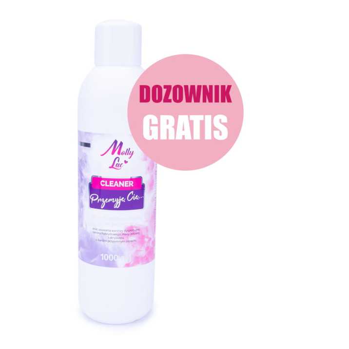 Przemyję Cię... MollyLac Cleaner do odtłuszczania płytki paznokcia 1000 ml