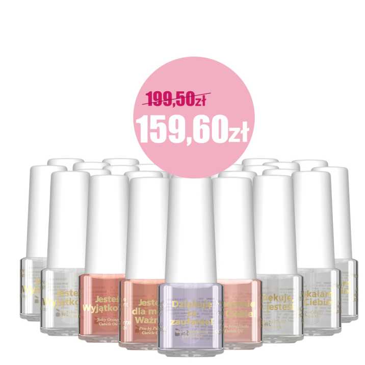 Pakiet oliwek okazjonalnych zapachowych z życzeniami 50 szt 5 ml