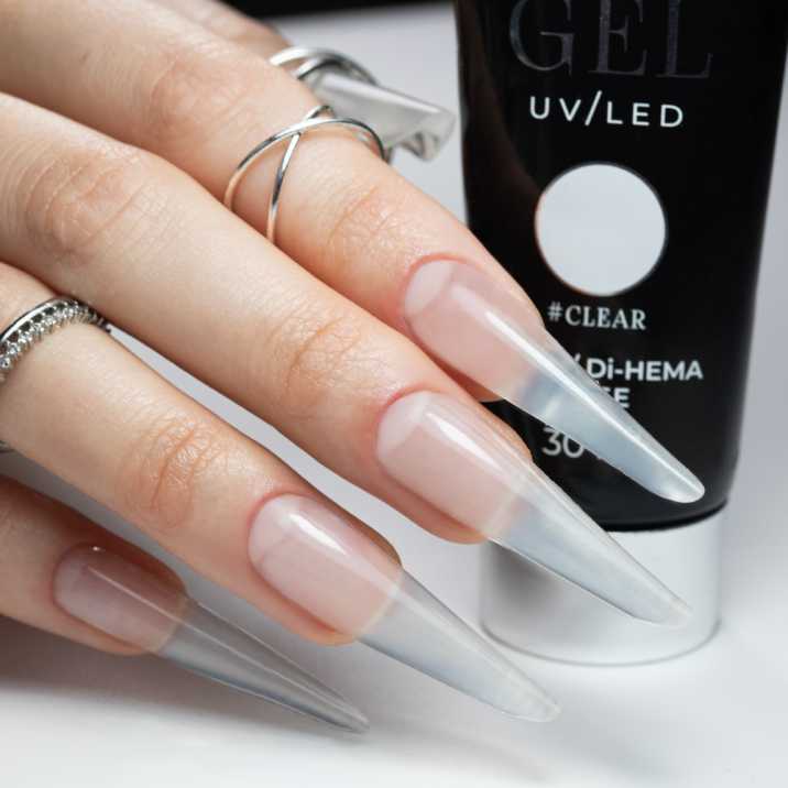 Acrylgel LEDUV Molly Nails akrylożel budujący HEMADi-HEMA free Clear 30ml