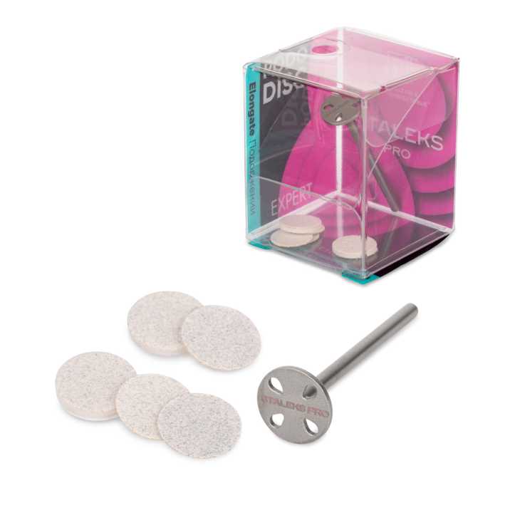 Dysk tarcza do pedicure Pododisk zestaw trzpień dysk + nakładki tarcze wymienne PDLset-10 Staleks Pro XS 10mm