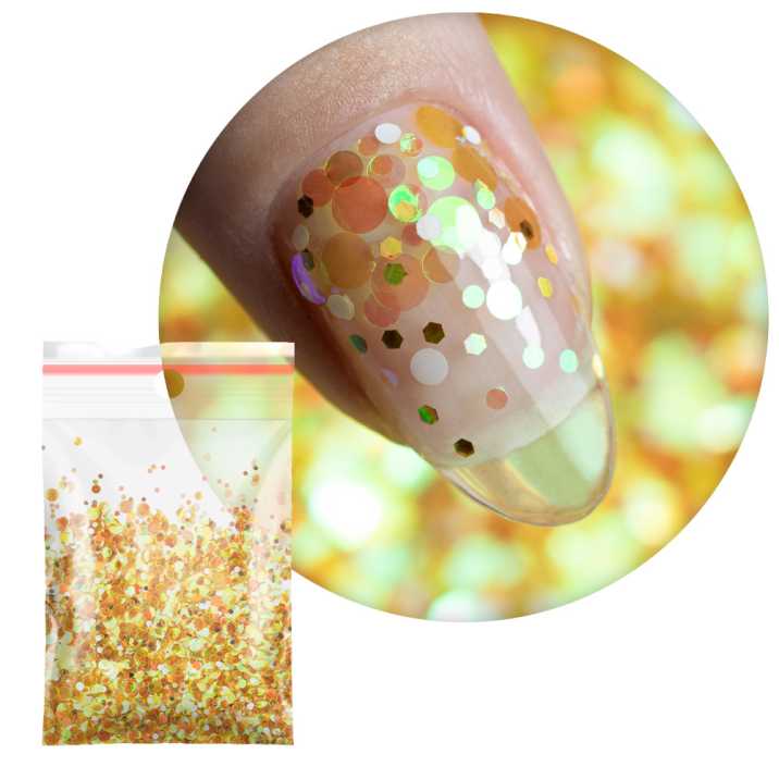 Pop-Up! Piegi Confetti Dropsy Kropki Kółeczka Princess Nails do zdobienia paznokci Nr 3 20g