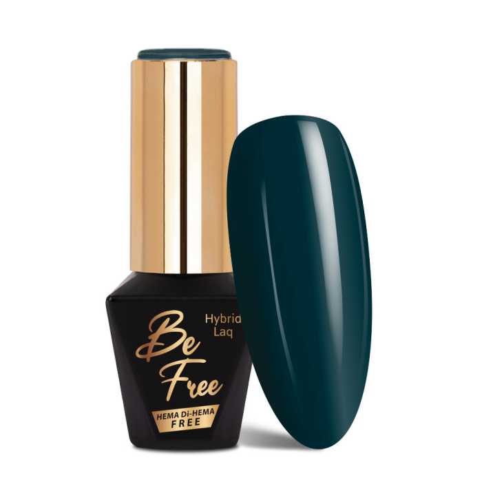 Lakier hybrydowy Molly Nails BeFree Elegance Deep green glass HEMA/Di-HEMA Free 10g Nr 9