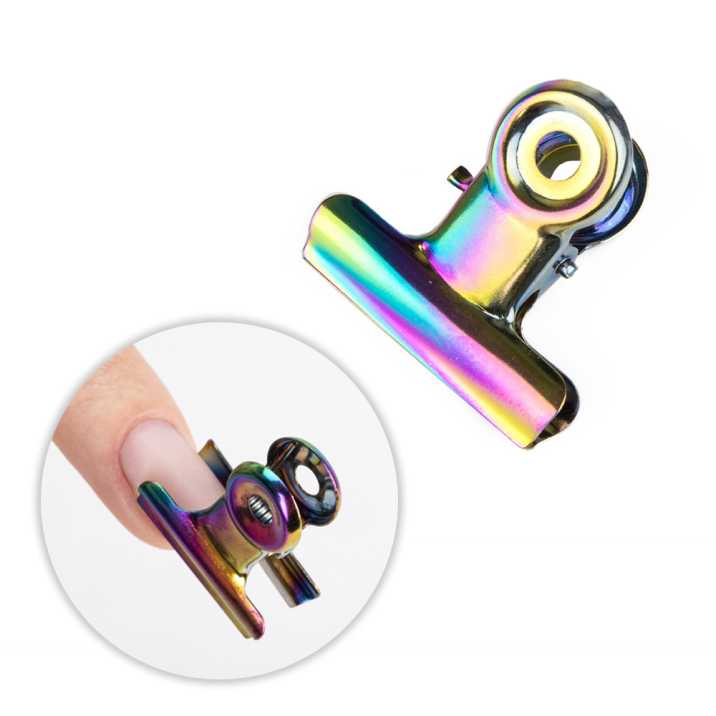 Klips metalowy zaciskarka klamra do zaciskania tunelu kobalt 22 mm 5 sztuk