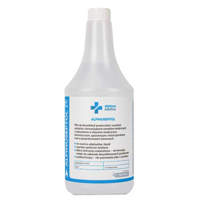 Płyn do dezynfekcji powierzchni Alpinus Medica Alpinuseptol Neutral 1000ml