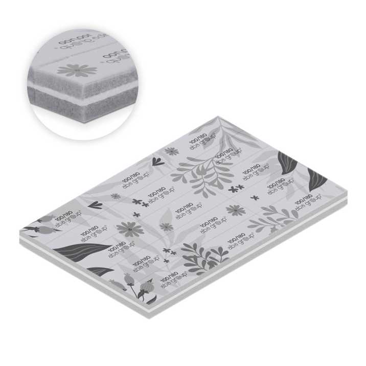 Blok jednorazowych polerek do odrywania Aba Group 100/180 Flowers 15szt