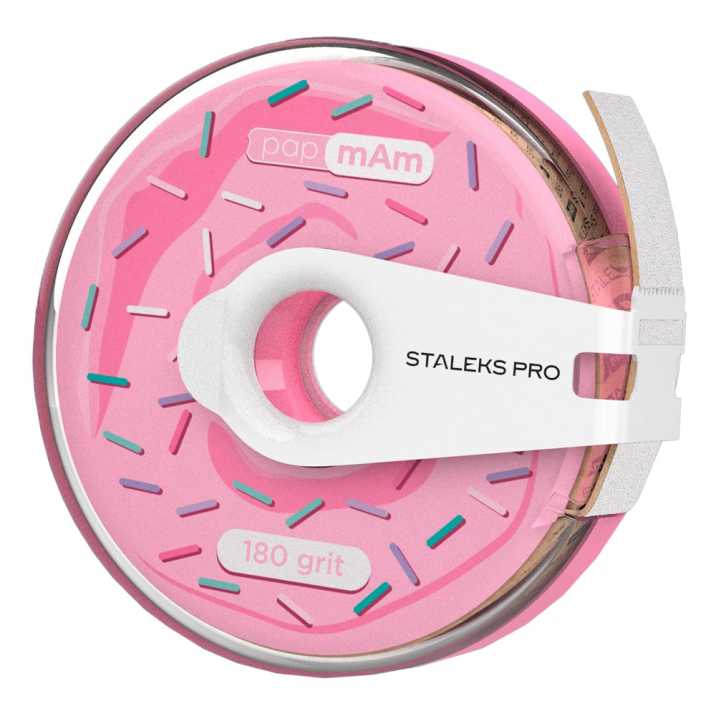Rolka z taśmą ścierną do pilnika PapmAm Staleks Expert 180 grit 7m
